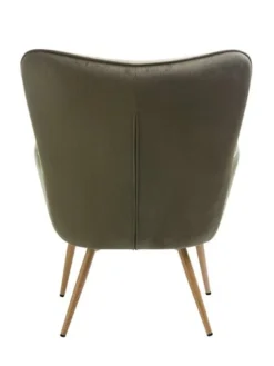 Fauteuil HUNDESTED Velours Côtelé Vert -Magasin De Meubles 201610