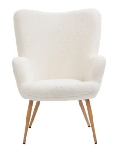 Fauteuil HUNDESTED Blanc Cassé -Magasin De Meubles 201612