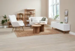 Bout De Canapé KALVEHAVE Ø55 Chêne -Magasin De Meubles 201636 3