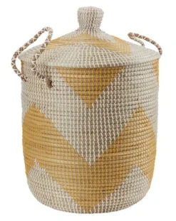 Boîte De Rangement HEDVIG Ø43xH61cm A/couvercle