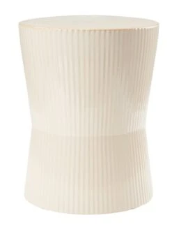 Piédestal SIGMUND Ø23xH30cm Crème