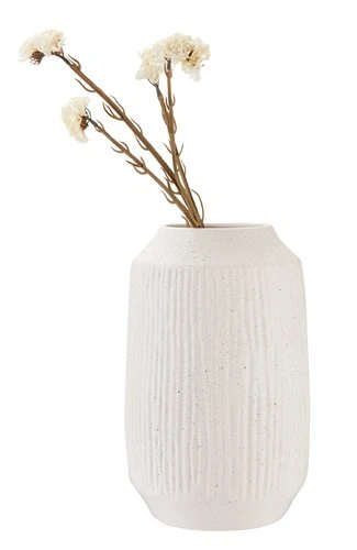 Vase CHRISTIAN Ø21xH33cm Blanc 3 Vase CHRISTIAN Ø21xH33cm Blanc – Image 3