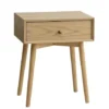 Royal Oak Table De Nuit HOKKSUND 1 Tiroir Chêne Naturel