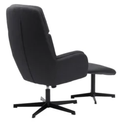 Fauteuil A/repose-pieds TANKEDAL Gris Foncé -Magasin De Meubles 212359