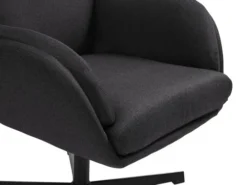 Fauteuil A/repose-pieds TANKEDAL Gris Foncé -Magasin De Meubles 212362