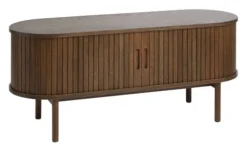 Royal Oak Meuble TV LYNGVIG 2 Portes Tambours Chêne Foncé