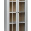 Vitrine MARKSKEL 2 Portes Coloris Gris Clair/chêne