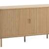 Buffet LYNGVIG 160 Cm 2 Portes Coulissantes Chêne Naturel