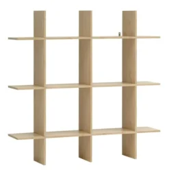 Étagère Murale KVISSEL 3 Tablettes Bambou