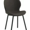 Chaise GEVNINGE Tissu Brun Foncé/noir