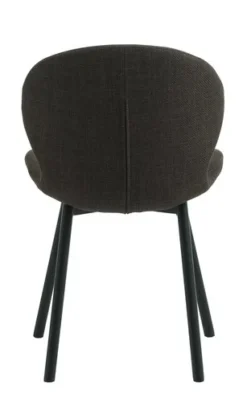 Chaise GEVNINGE Tissu Brun Foncé/noir -Magasin De Meubles 213520