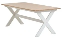 Table VISLINGE 90x190 Naturel/blanc