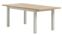Table MARKSKEL 150/193 Coloris Gris Clair/chêne -Magasin De Meubles 213620