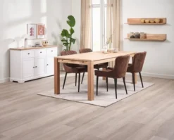 HAGE L190 Table Chêne + 4 PEBRINGE Chaises Brun/noir -Magasin De Meubles 214348 2