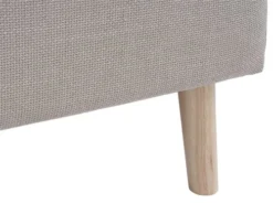 Cadre De Lit KONGSBERG 140x200 Tissu Beige -Magasin De Meubles 214389