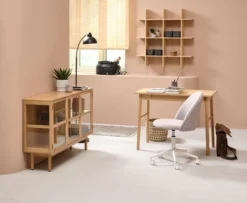 Étagère Murale KVISSEL 3 Tablettes Bambou -Magasin De Meubles 214548