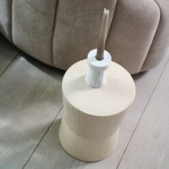 Piédestal SIGMUND Ø23xH30cm Crème -Magasin De Meubles 215290