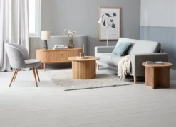 Bout De Canapé KALVEHAVE Ø55 Chêne -Magasin De Meubles 216432 1