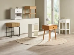 Royal Oak Table De Nuit FAVRSKOV 1 Tiroir Chêne -Magasin De Meubles 216450 4