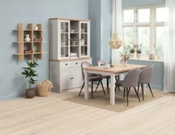 Partie Supérieure MARKSKEL 2 Portes Coloris Gris Clair/chêne -Magasin De Meubles 218131 1