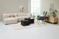 Meuble TV HALMSTAD 2 Portes Couli. Polyrotin/coloris Chêne -Magasin De Meubles 219560