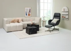 Table Basse TINGSTED 45x45/55x55 Coloris Marbre 2 Pcs -Magasin De Meubles 219563 2