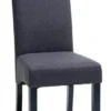 Chaise BAKKELY Gris/noir