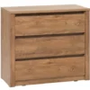Commode 3 Tiroirs VEDDE Chêne