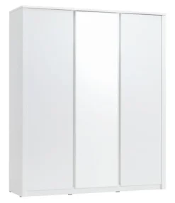 Armoire VEDDE 166x197 A/miroir Blanc