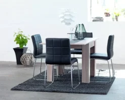 Chaise HAMMEL Noir/chrome -Magasin De Meubles 73147