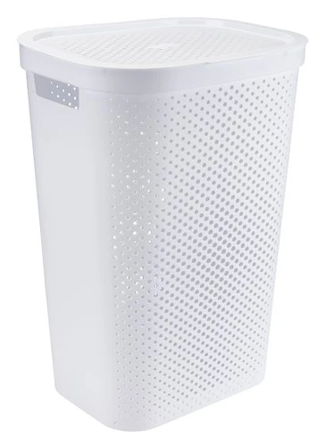 Panier à Linge INFINITY Plastique Blanc 1 Panier à Linge INFINITY Plastique Blanc