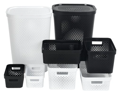 Panier à Linge INFINITY Plastique Blanc 3 Panier à Linge INFINITY Plastique Blanc – Image 3