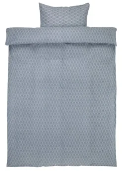 Parure De Lit Flanelle MARCELA 140x200 Bleu