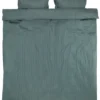 Parure De Lit Satin HANNE 240x220 Gris/vert