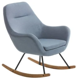 Fauteuil à Bascule NEBEL Bleu Clair