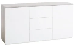 Buffet JERNVED 2 Portes Béton/brillant