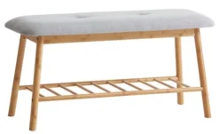 Banc VANDSTED Gris/bambou