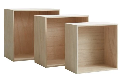 Étagère Murale ILBRO 3 Pcs/pqt Naturel 1 Étagère Murale ILBRO 3 Pcs/pqt Naturel