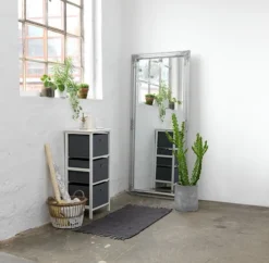 Commode 3 Boîtes ODBY Blanc/gris -Magasin De Meubles 87476