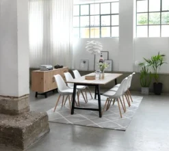 Royal Oak Chaise KASTRUP Blanc/chêne -Magasin De Meubles 89270