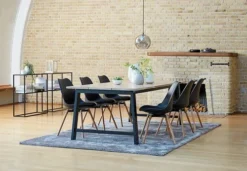 Royal Oak Chaise KASTRUP Noir/chêne -Magasin De Meubles 89273 1