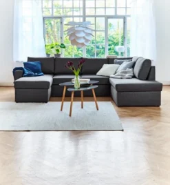 Canapé D'angle Convertible MARSLEV Gris Foncé -Magasin De Meubles 95765