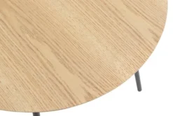 Bout De Canapé NYBO Ø55 Coloris Chêne/noir -Magasin De Meubles 98402